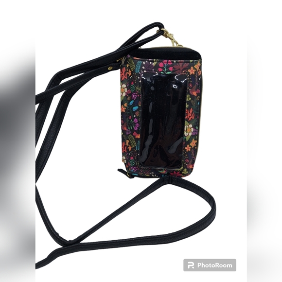 Buxton Handbags - Buxton Everywhere Crossbody Floral Cell Phone/Wallet